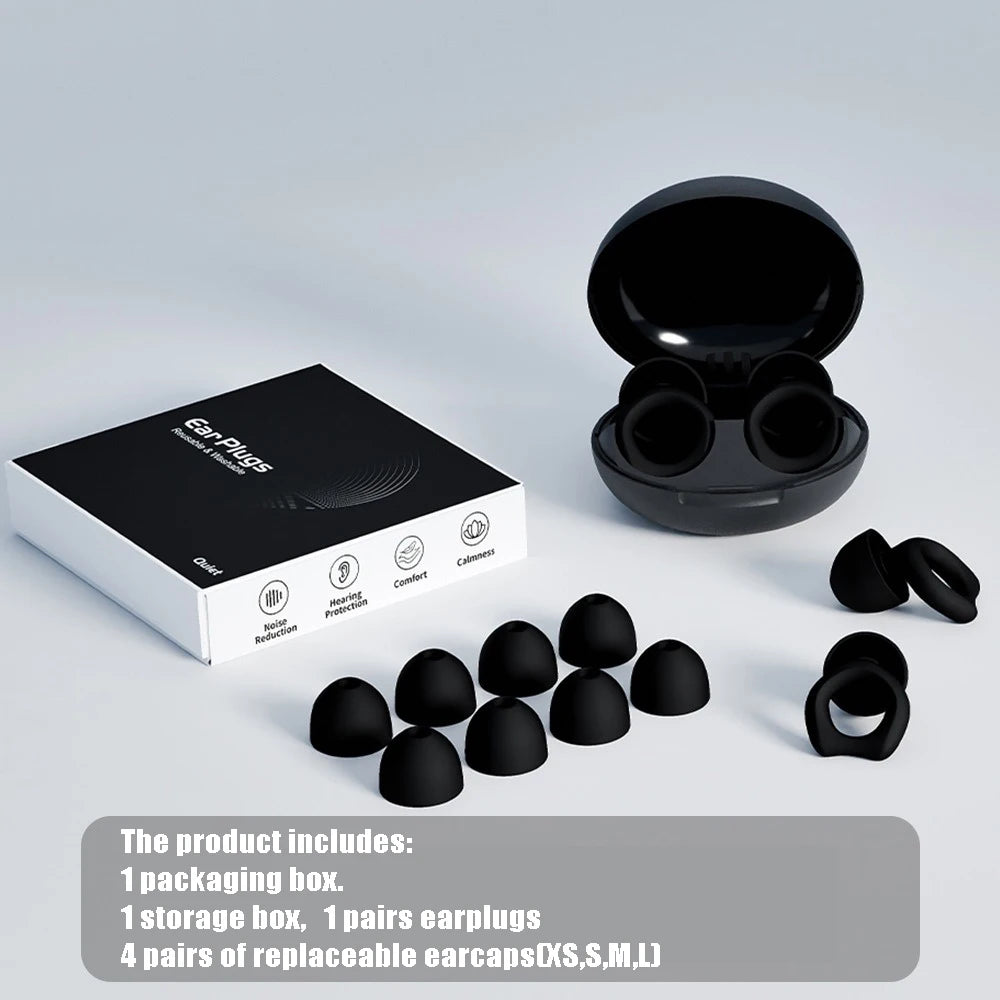 Silicone Earplugs Sleeping Earplugs Noise Reduction Waterproof Ear Plug Suitable for sleep, travel office and noisy environments