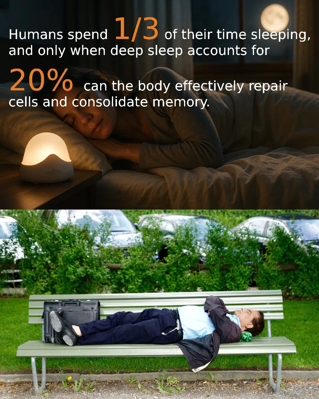 Portable White Noise Machine Sleep Aid with LED Breathing Light And 20 ...