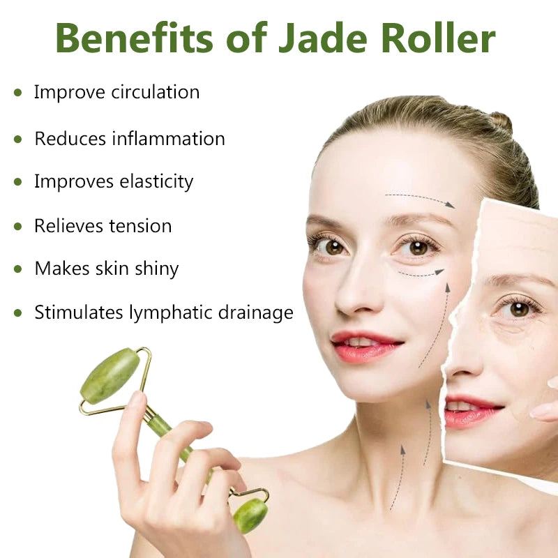 Jade Roller & Gua Sha Sculpting Set