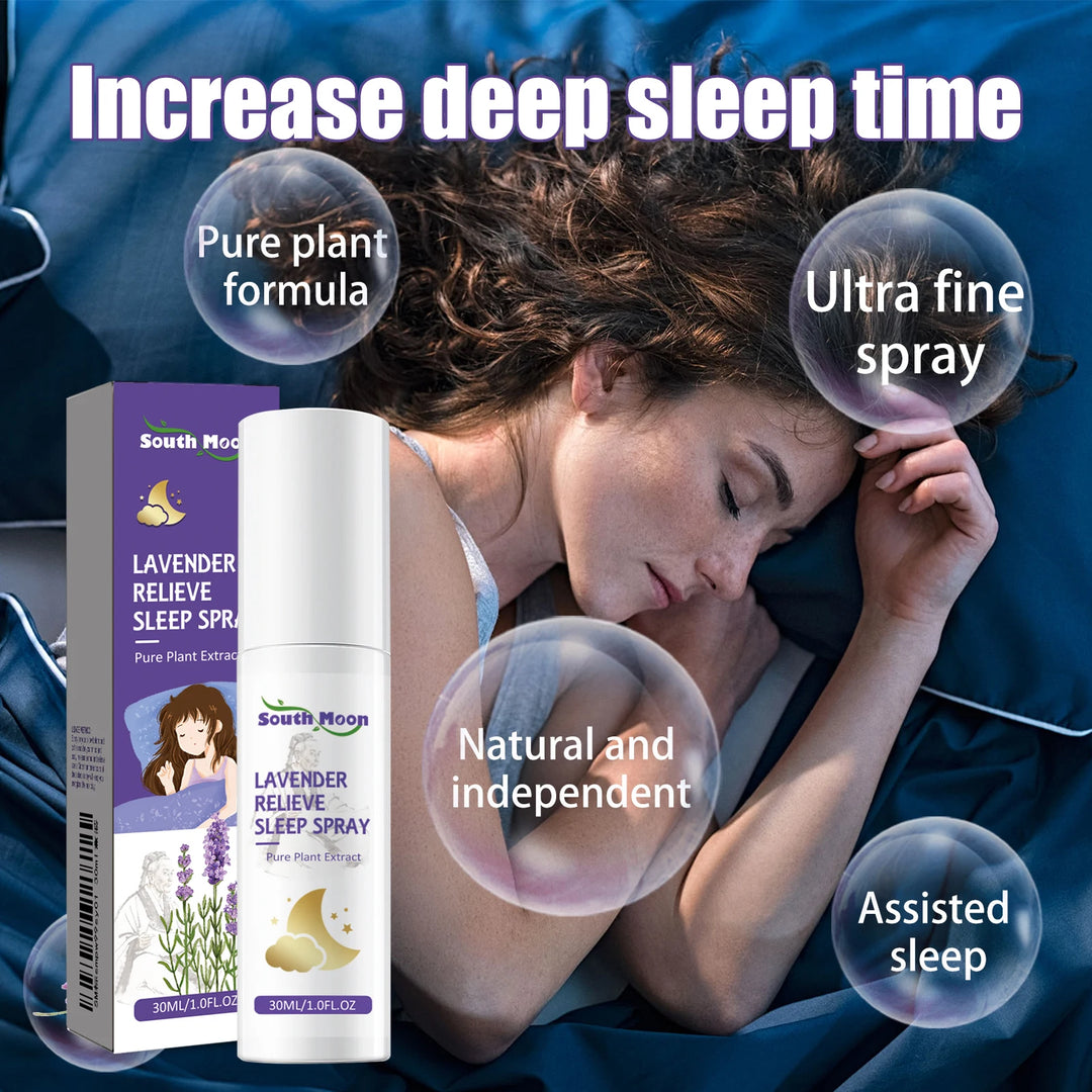 Lavender Sleep Spray Insomnia Therapy Pillow Mist Relieve Stress Effective Aromatherapy Improving Tired Sleep Essential Care Oil