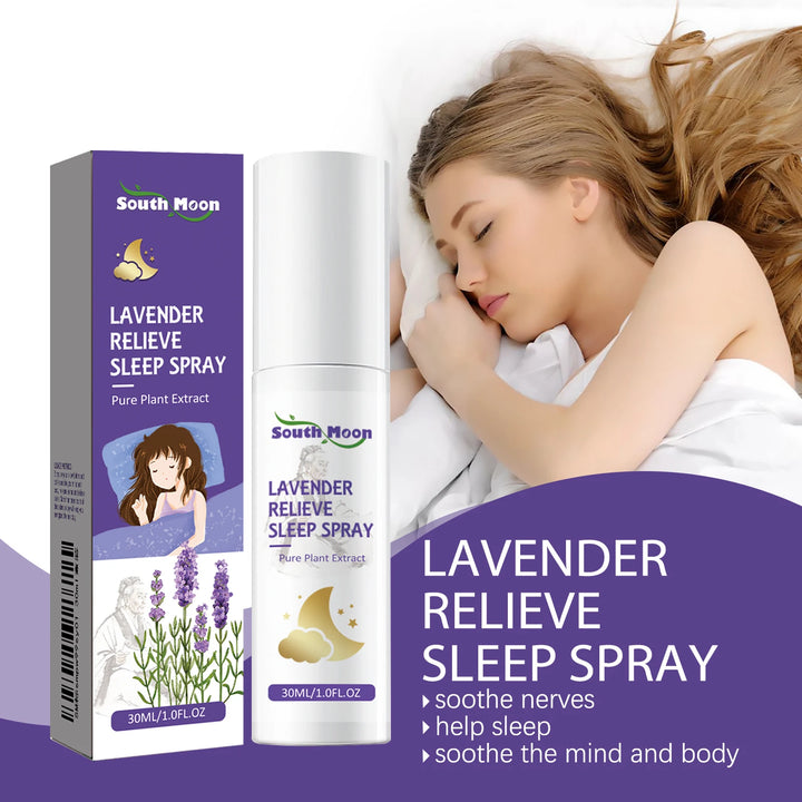 Lavender Sleep Spray Insomnia Therapy Pillow Mist Relieve Stress Effective Aromatherapy Improving Tired Sleep Essential Care Oil