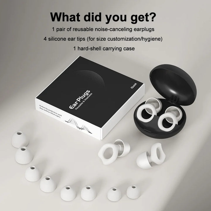 Silicone Earplugs Sleeping Earplugs Noise Reduction Waterproof Ear Plug Suitable for sleep, travel office and noisy environments
