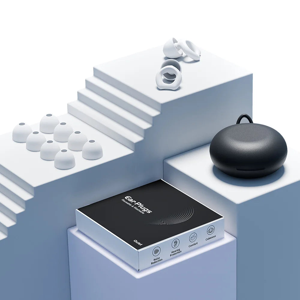 Silicone Earplugs Sleeping Earplugs Noise Reduction Waterproof Ear Plug Suitable for sleep, travel office and noisy environments