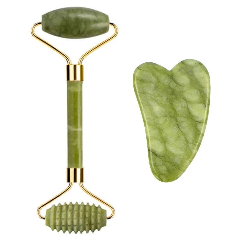 Jade Roller & Gua Sha Sculpting Set