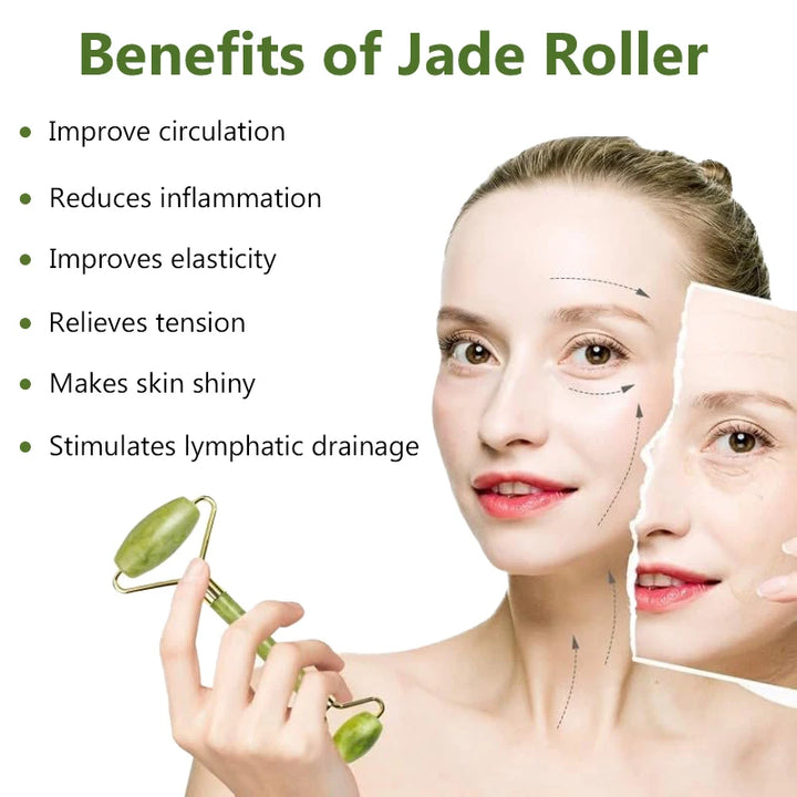 Jade Roller & Gua Sha Sculpting Set