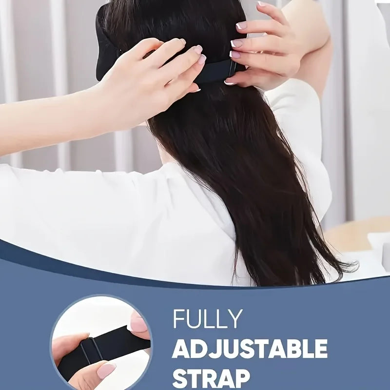 3D Contour Cup Sleep Mask With Noise Ear plug, Light Blocking Night Facial Mask, Soft & Comfortable, Soothing