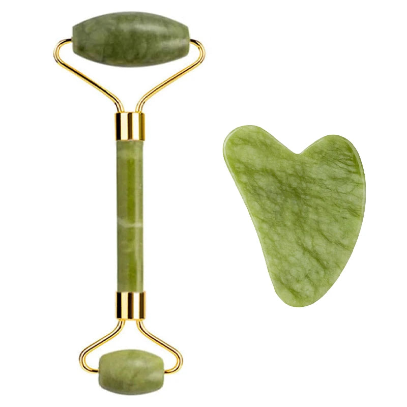 Jade Roller & Gua Sha Sculpting Set