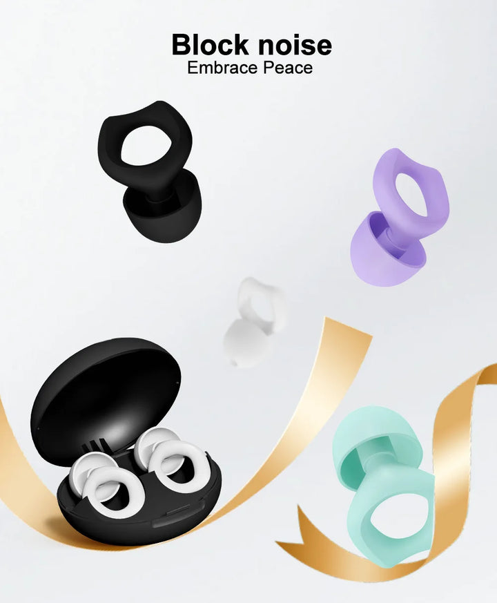 Silicone Earplugs Sleeping Earplugs Noise Reduction Waterproof Ear Plug Suitable for sleep, travel office and noisy environments