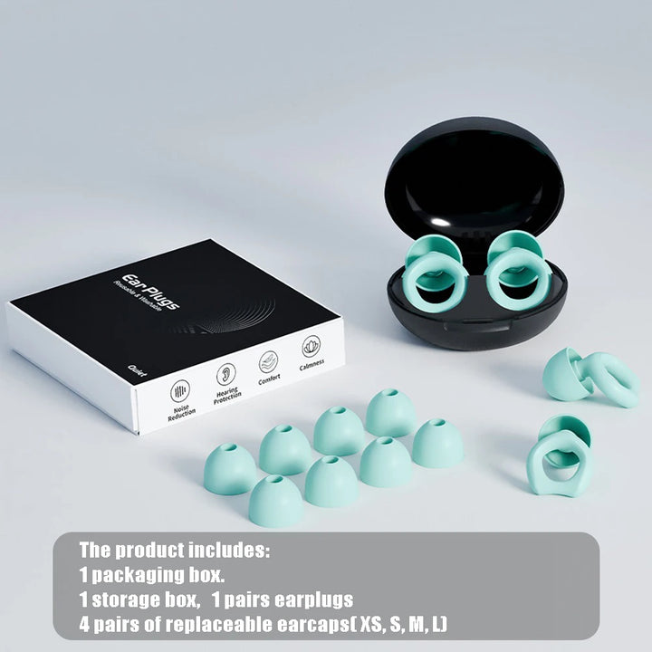 Silicone Earplugs Sleeping Earplugs Noise Reduction Waterproof Ear Plug Suitable for sleep, travel office and noisy environments