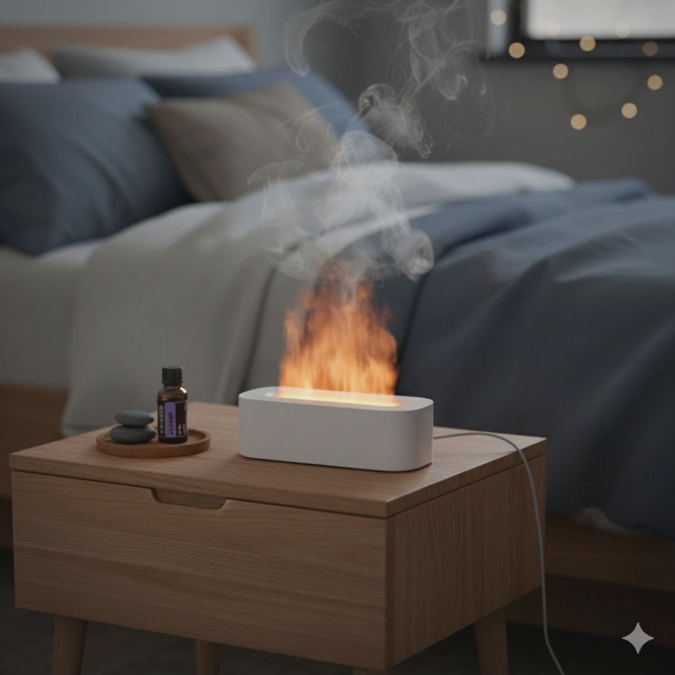 🌿 Erissora™ FlameGlow Aromatherapy Diffuser